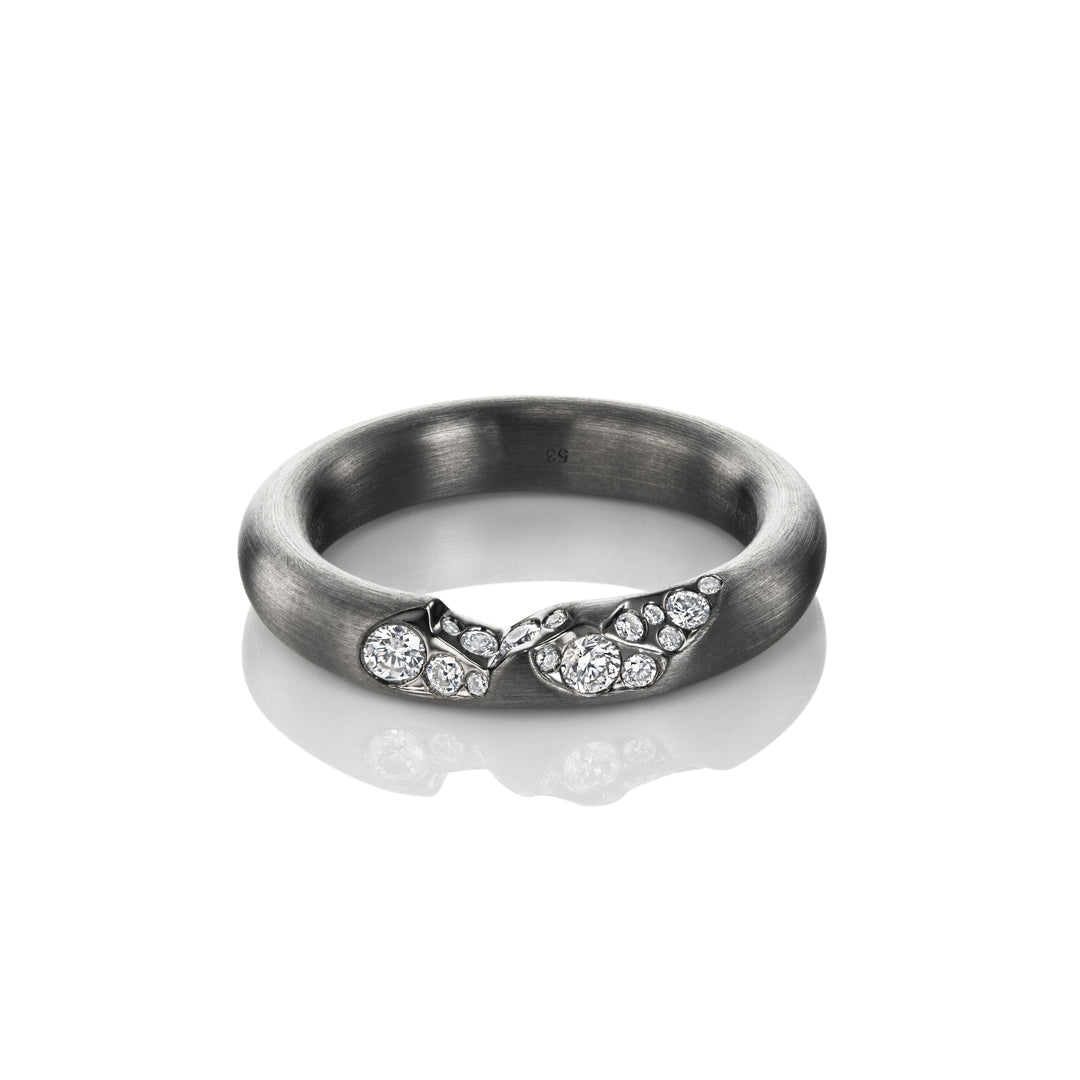 Quarter Pavé Ring