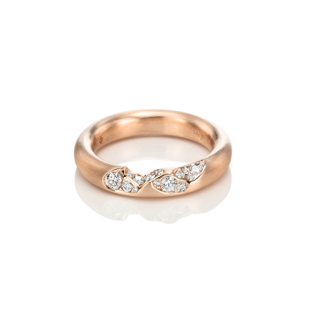 Quarter Pavé Ring