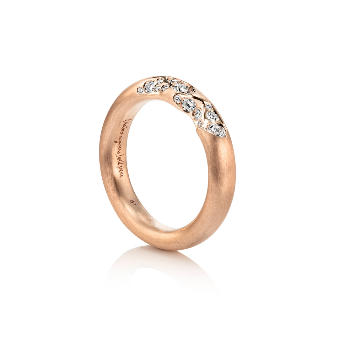Quarter Pavé Ring