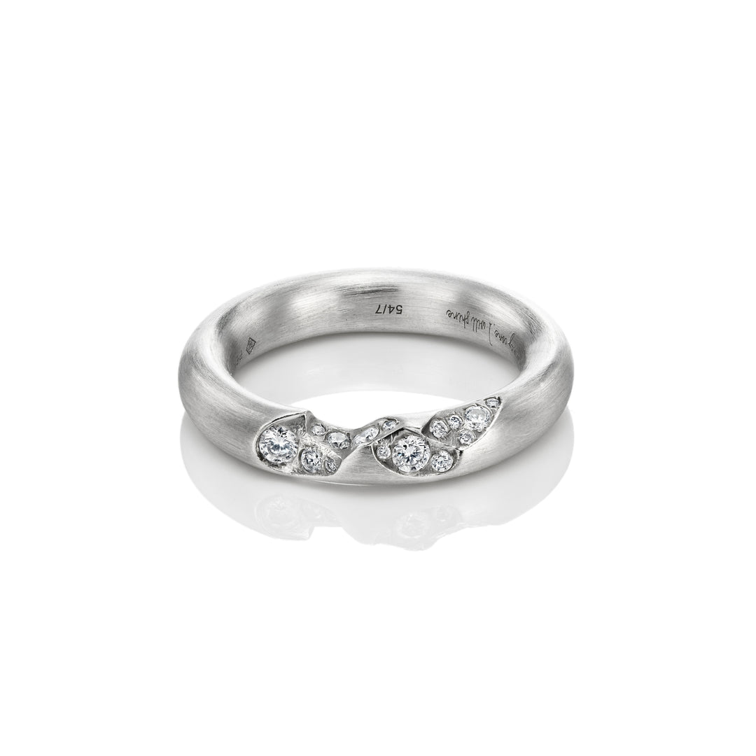 Quarter Pavé Ring