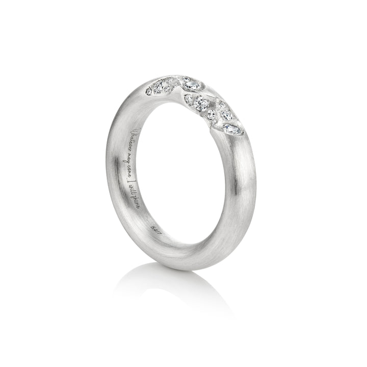 Quarter Pavé Ring