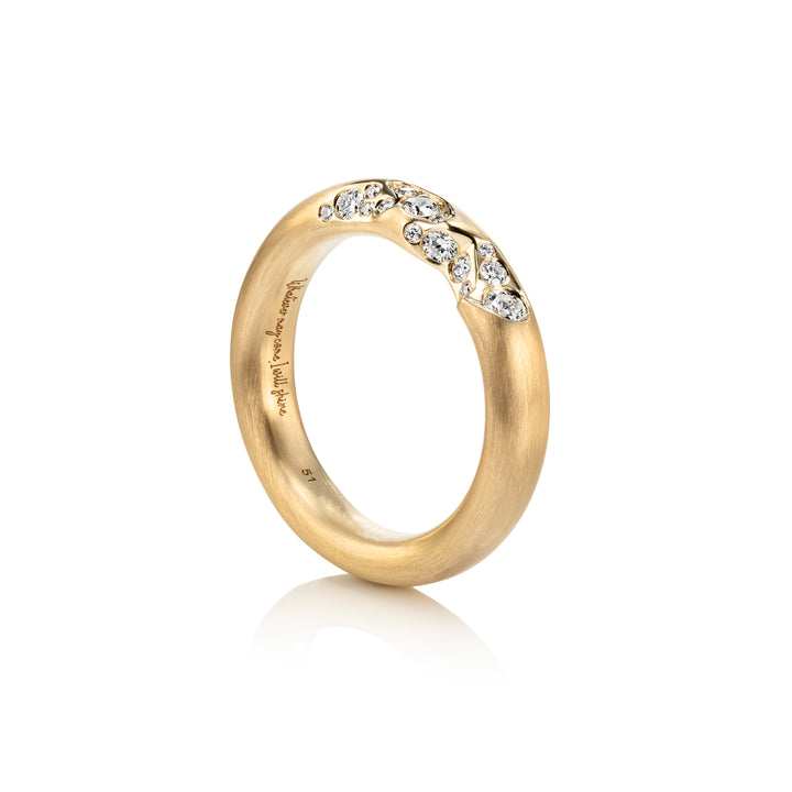 Quarter Pavé Ring