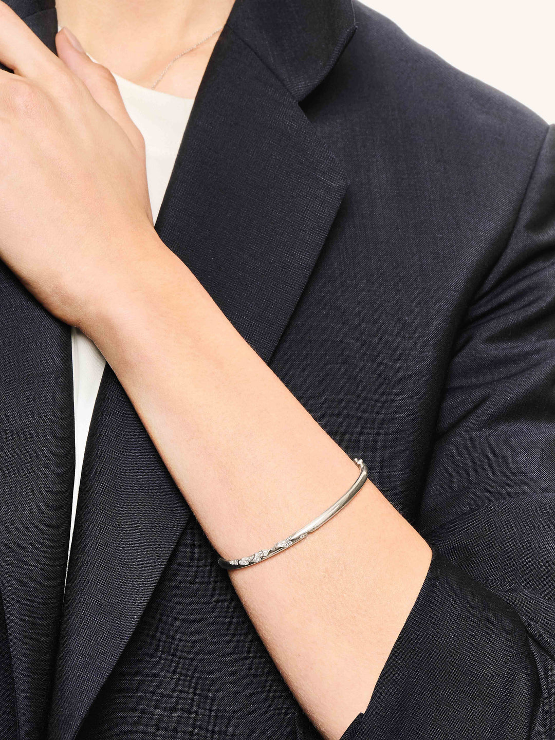 Quarter Pavé Bangle